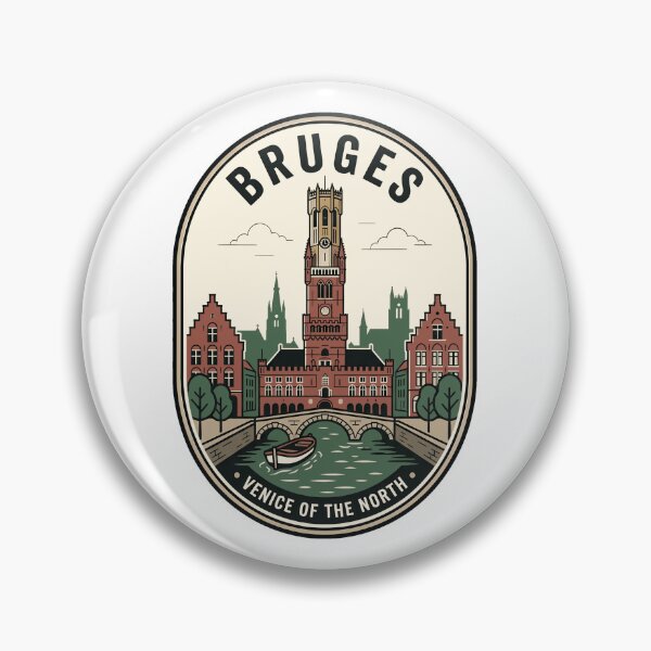 Item preview, Bruges Venice of the North Vintage Travel Badge designed and sold by k3rstman1.
