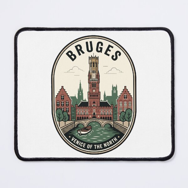 Item preview, Bruges Venice of the North Vintage Travel Badge designed and sold by k3rstman1.