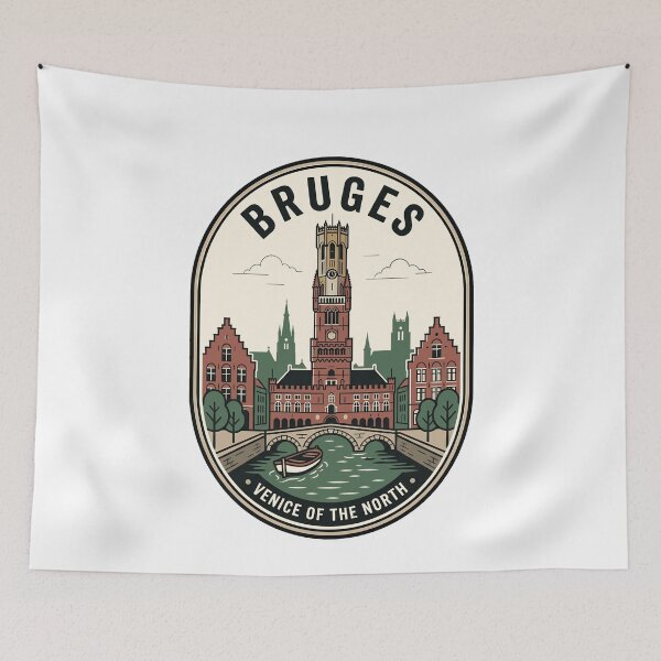 Item preview, Bruges Venice of the North Vintage Travel Badge designed and sold by k3rstman1.