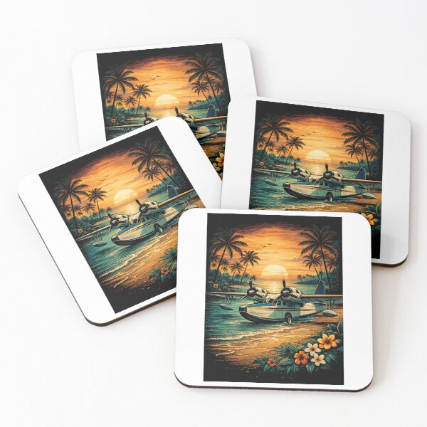 Item preview, Island Runway – Sunset Seaplane Escape designed and sold by celestialseastc.