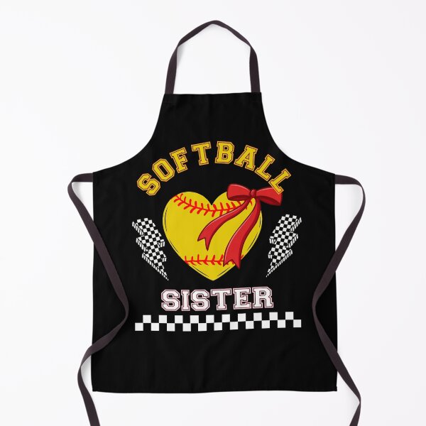 Item preview, Softball Sister Bow Heart Design designed and sold by LarryMBrown.