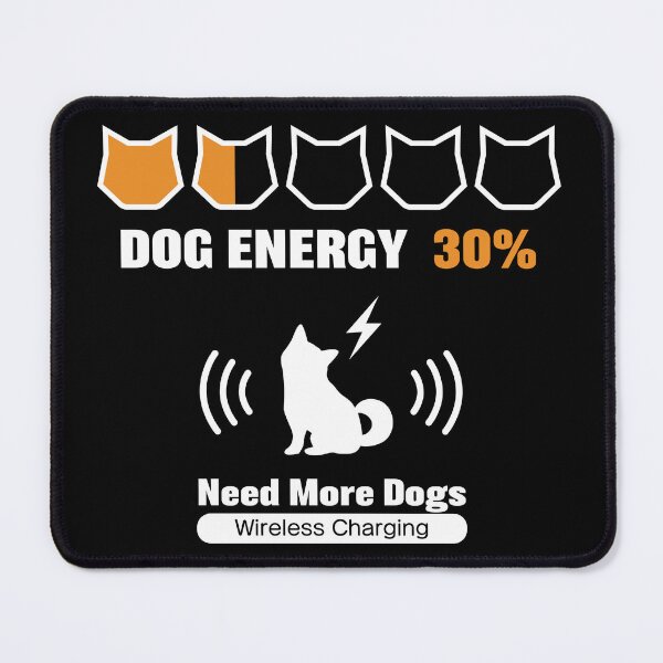 Item preview, Dog Energy 30% - Funny Dog Battery Charge Design_BK designed and sold by AckeeWolf.