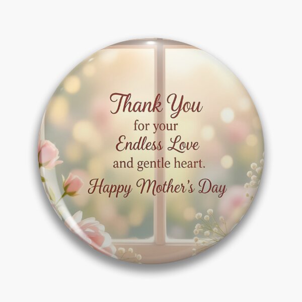 Item preview, Soft Floral Mother’s Day Window Card Elegant Pink Peony Thank You Design designed and sold by DreamyWallVibes.