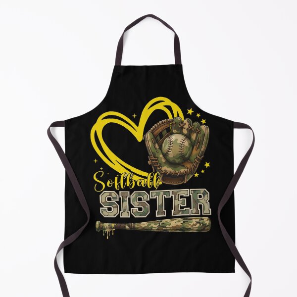 Item preview, Camo Softball Sister Heart Design designed and sold by LarryMBrown.
