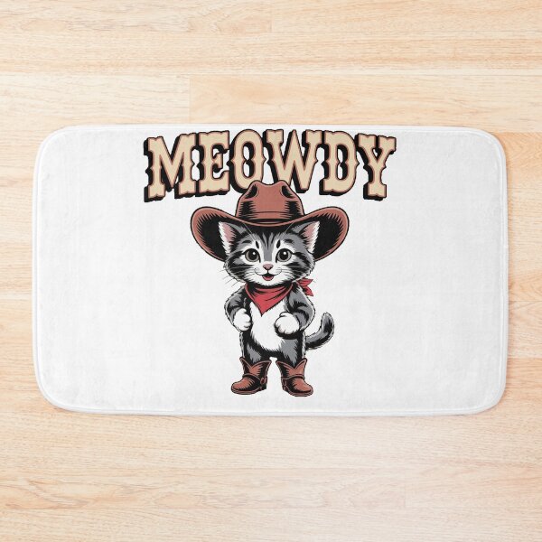 Item preview, Retro Cowboy Kitten Meowdy Graphic designed and sold by QuiteOrbit.