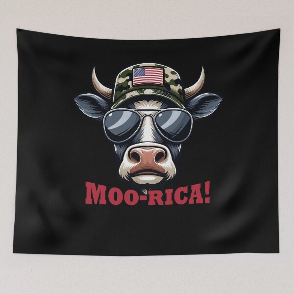 Item preview, Funny Cow 4th July USA Flag America Boys Girls Kids designed and sold by rafaeltto.