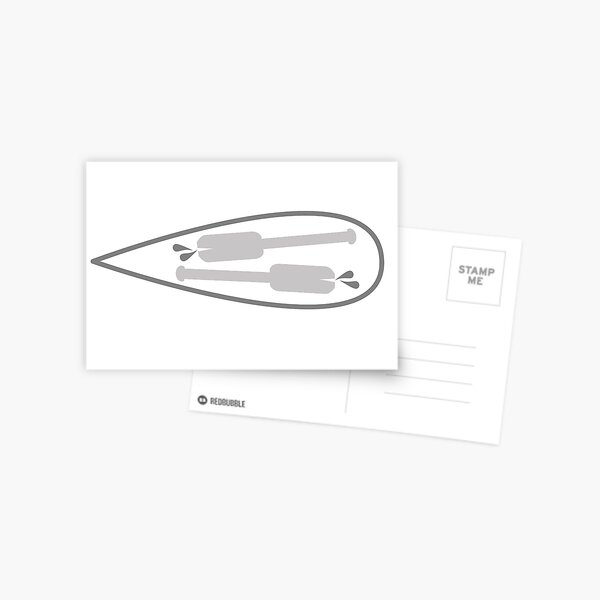 Board and Oars Horizontal Postcard