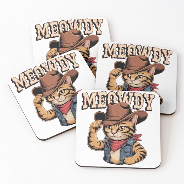 Item preview, Funny Western Meowdy Cat Lover Gift designed and sold by QuiteOrbit.