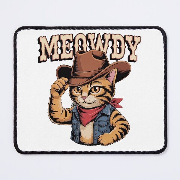 Item preview, Funny Western Meowdy Cat Lover Gift designed and sold by QuiteOrbit.