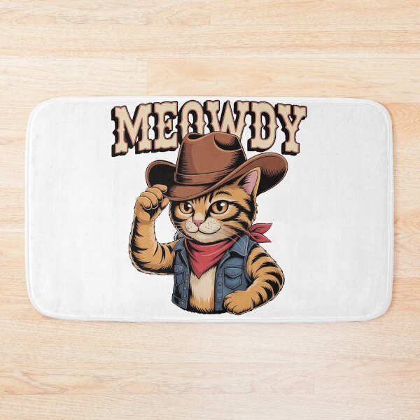 Item preview, Funny Western Meowdy Cat Lover Gift designed and sold by QuiteOrbit.