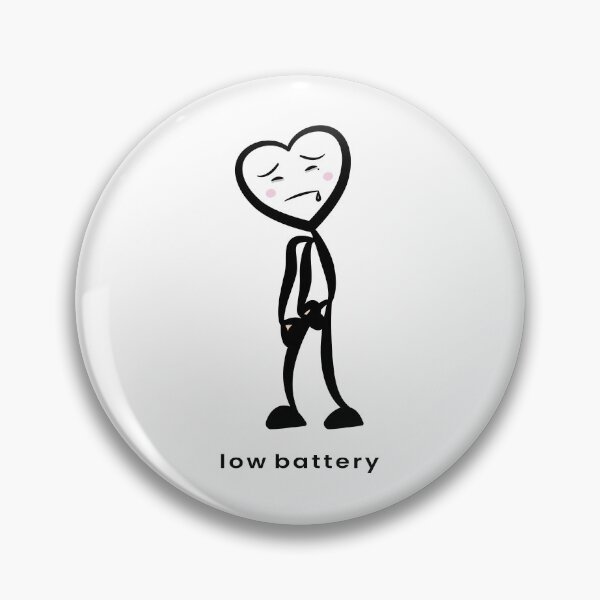 Item preview, Winsky Low Battery – Tired Heart Mood (Lower Text Edition) designed and sold by LluviaStudio.