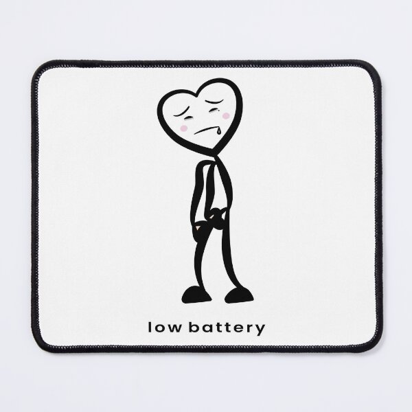 Item preview, Winsky Low Battery – Tired Heart Mood (Lower Text Edition) designed and sold by LluviaStudio.