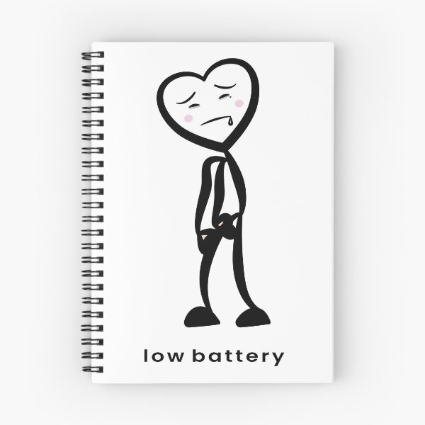 Item preview, Winsky Low Battery – Tired Heart Mood (Lower Text Edition) designed and sold by LluviaStudio.