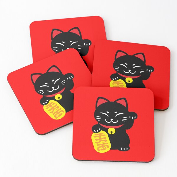 Item preview, Black Lucky Maneki-neko designed and sold by TheHugWolf.