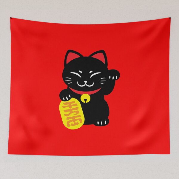 Item preview, Black Lucky Maneki-neko designed and sold by TheHugWolf.