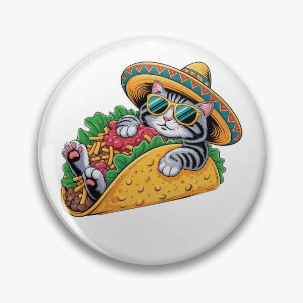 Item preview, Funny Taco Cat Sombrero designed and sold by QuiteOrbit.