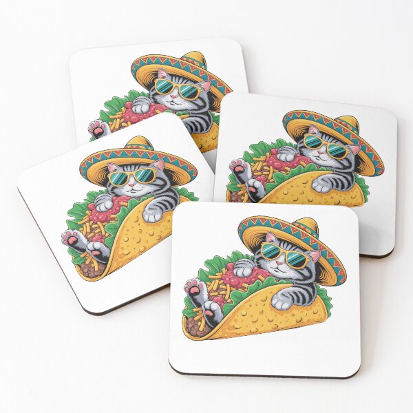 Item preview, Funny Taco Cat Sombrero designed and sold by QuiteOrbit.