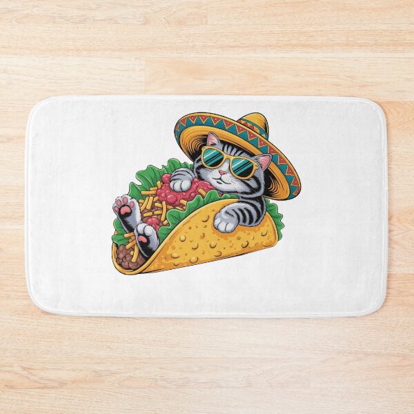 Item preview, Funny Taco Cat Sombrero designed and sold by QuiteOrbit.