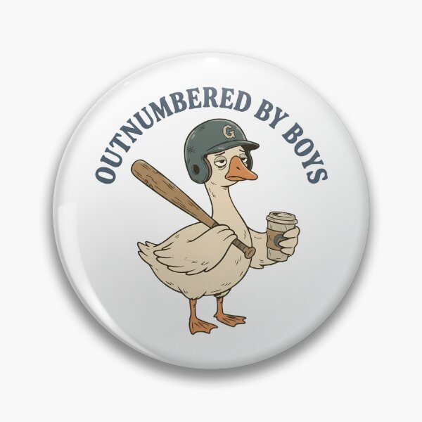 Item preview, Outnumbered By Boys Goose Sports Mom designed and sold by OlyvieArt.