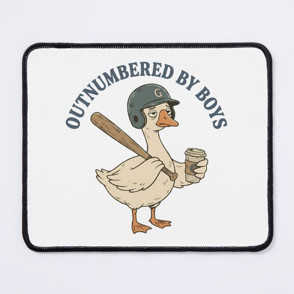 Item preview, Outnumbered By Boys Goose Sports Mom designed and sold by OlyvieArt.
