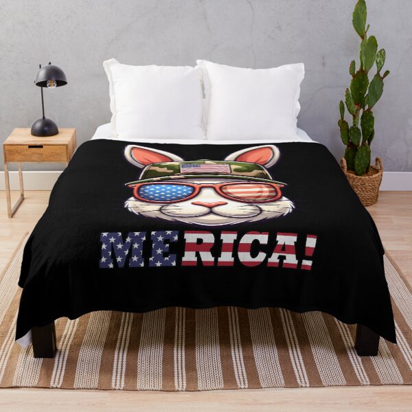 Item preview, Funny Bunny Rabbit 4th July USA Flag America Boys Girls Kids designed and sold by rafaeltto.