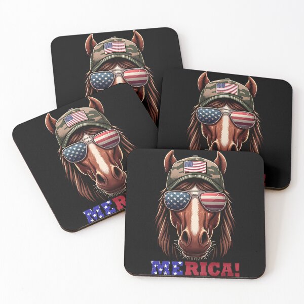 Item preview, Funny Brown Horse 4th July USA Flag America Boys Girls Kids designed and sold by rafaeltto.