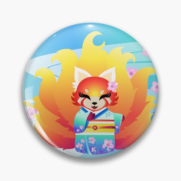 Item preview, 9 tailed Firefox in Kimono designed and sold by fishbirdstudios.