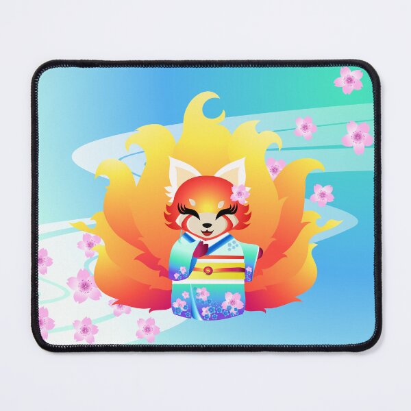 Item preview, 9 tailed Firefox in Kimono designed and sold by fishbirdstudios.