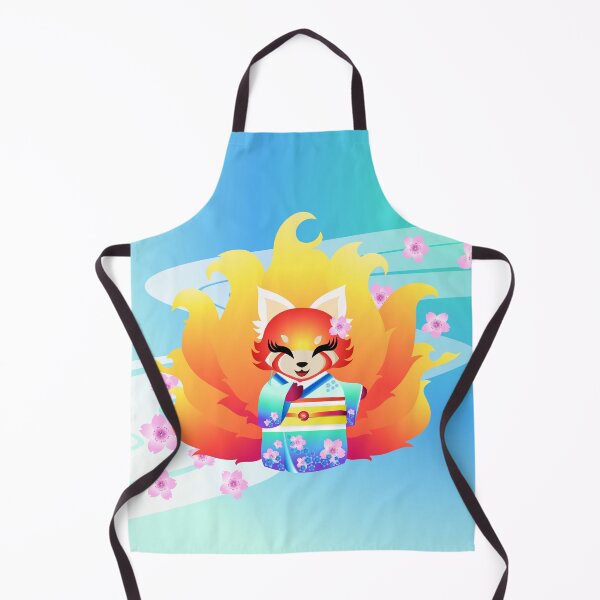 Item preview, 9 tailed Firefox in Kimono designed and sold by fishbirdstudios.