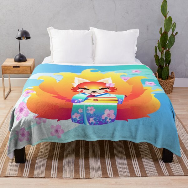 Item preview, 9 tailed Firefox in Kimono designed and sold by fishbirdstudios.
