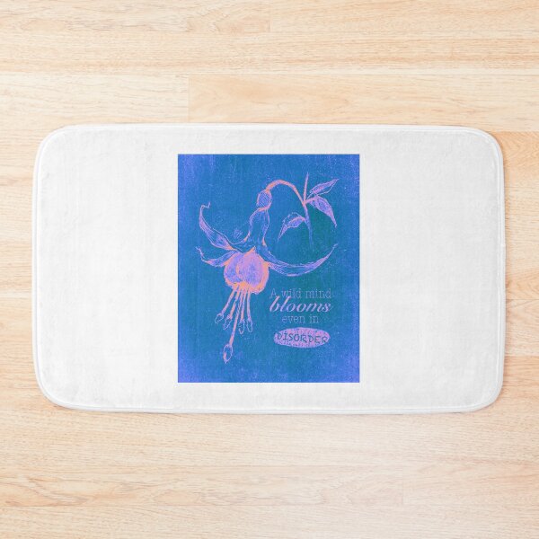 Item preview, BLOOMING DISORDER ROYAL BLUE PINK POSTER designed and sold by melyverso.