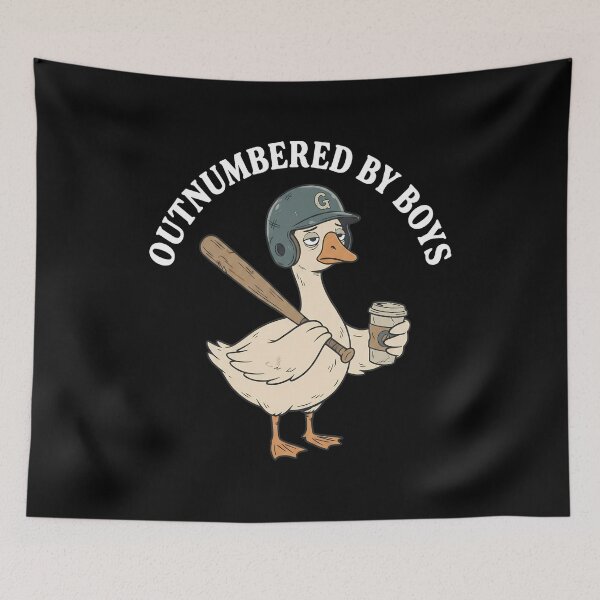 Item preview, Outnumbered By Boys Goose Baseball Mom Coffee designed and sold by OlyvieArt.