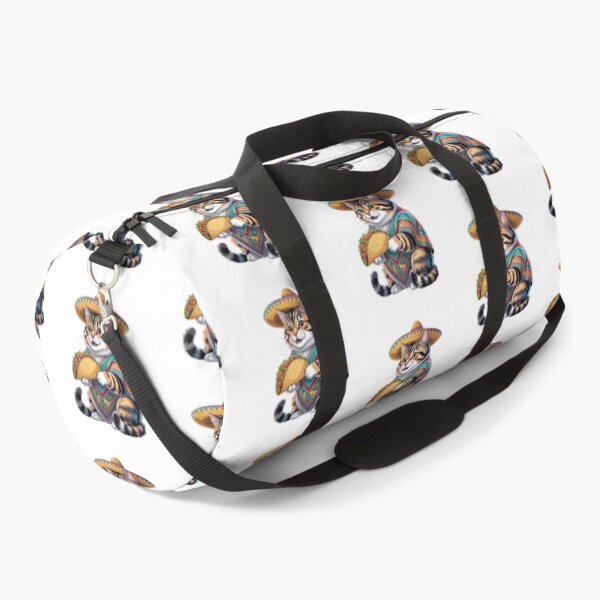 Item preview, Cute Cat Eating Taco Fiesta designed and sold by QuiteOrbit.
