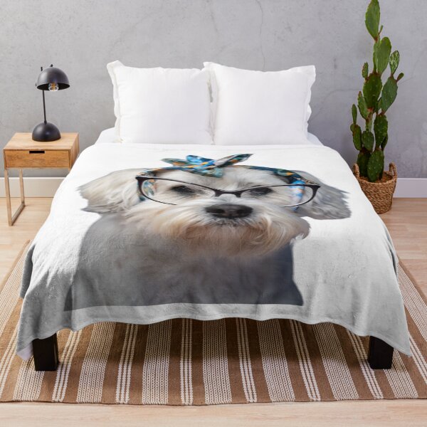 Item preview, Fashionable White Terrier in Eye Glasses designed and sold by KrisGraphic45.