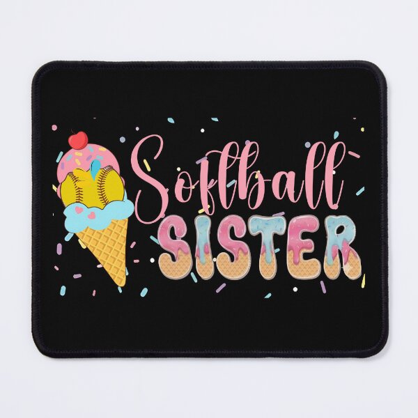 Item preview, Cute Softball Sister Ice Cream Design designed and sold by LarryMBrown.