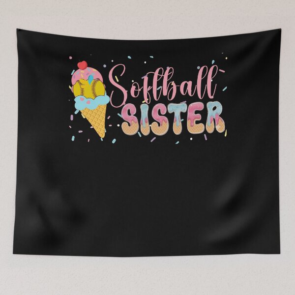 Item preview, Cute Softball Sister Ice Cream Design designed and sold by LarryMBrown.