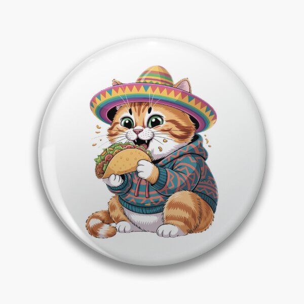Item preview, Taco Lover Cat Funny Food designed and sold by QuiteOrbit.