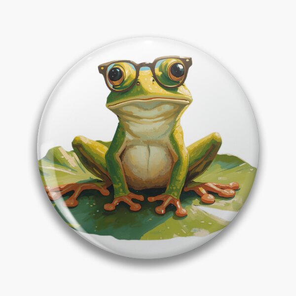 Item preview,  Quirky Frog in Scholar Glasses designed and sold by KrisGraphic45.
