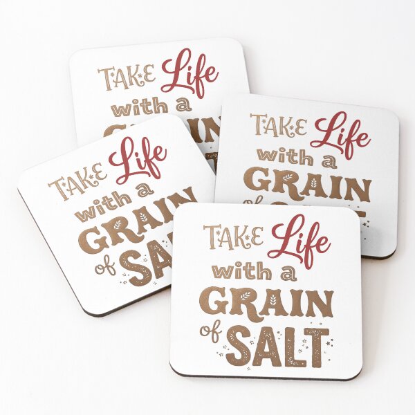 Item preview, Life with a Grain of Salt designed and sold by Eclectic Monkey.