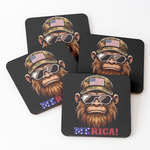 Item preview, Funny Bigfoot 4th July USA Flag America Boys Girls Kids designed and sold by rafaeltto.