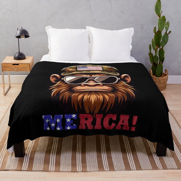 Item preview, Funny Bigfoot 4th July USA Flag America Boys Girls Kids designed and sold by rafaeltto.