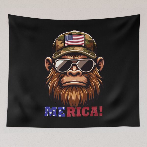 Item preview, Funny Bigfoot 4th July USA Flag America Boys Girls Kids designed and sold by rafaeltto.