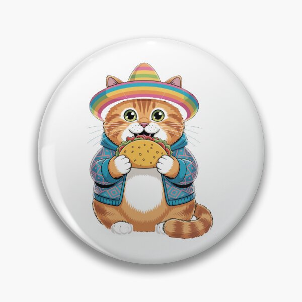 Item preview, Funny Food Cat Sombrero designed and sold by QuiteOrbit.