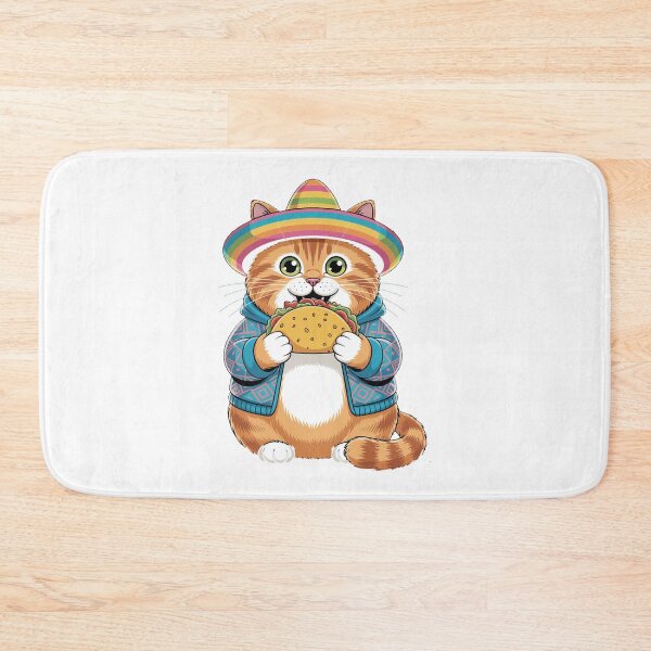 Item preview, Funny Food Cat Sombrero designed and sold by QuiteOrbit.