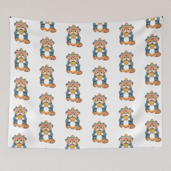 Item preview, Funny Food Cat Sombrero designed and sold by QuiteOrbit.