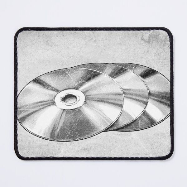 Item preview, Scratched CDs Compact Discs Etched Illustration designed and sold by Ghoul Enterprises.