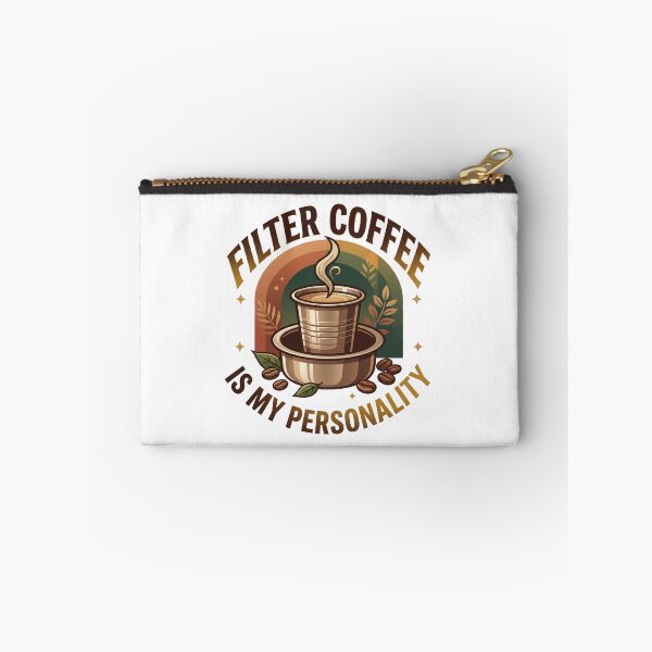 Item preview, Filter Coffee Is My Personality – Retro Indian Coffee Lover Aesthetic Design designed and sold by Globalcitytees.
