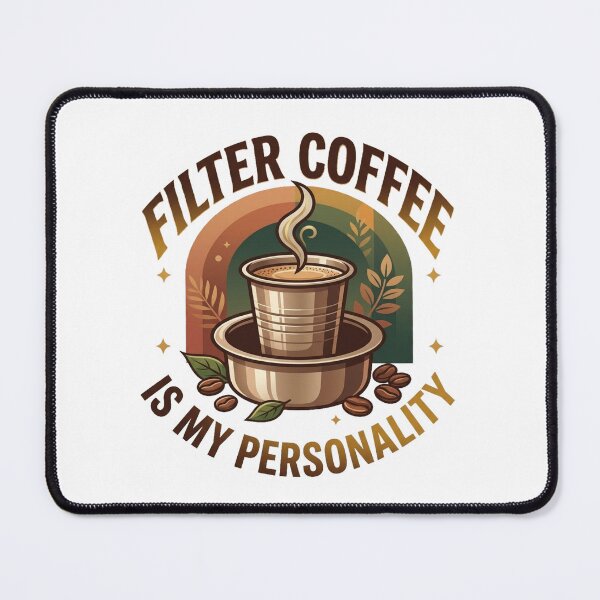 Item preview, Filter Coffee Is My Personality – Retro Indian Coffee Lover Aesthetic Design designed and sold by Globalcitytees.