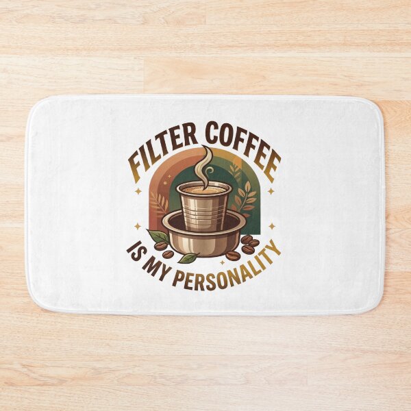 Item preview, Filter Coffee Is My Personality – Retro Indian Coffee Lover Aesthetic Design designed and sold by Globalcitytees.