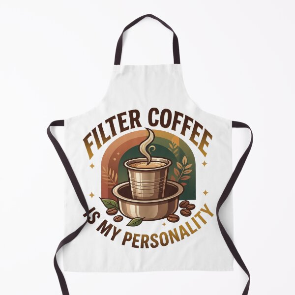 Item preview, Filter Coffee Is My Personality – Retro Indian Coffee Lover Aesthetic Design designed and sold by Globalcitytees.